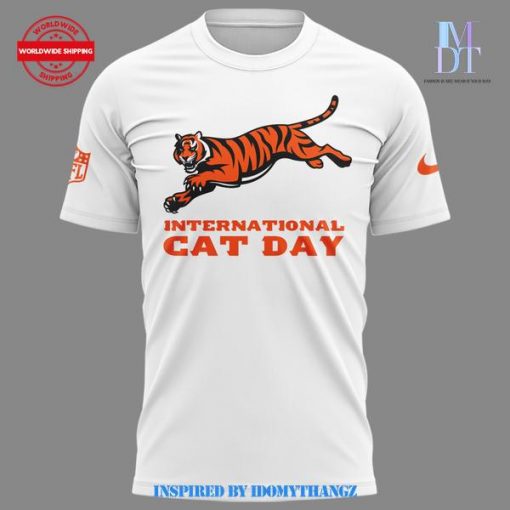 Cincinnati Bengals International Cat Day White Shirt