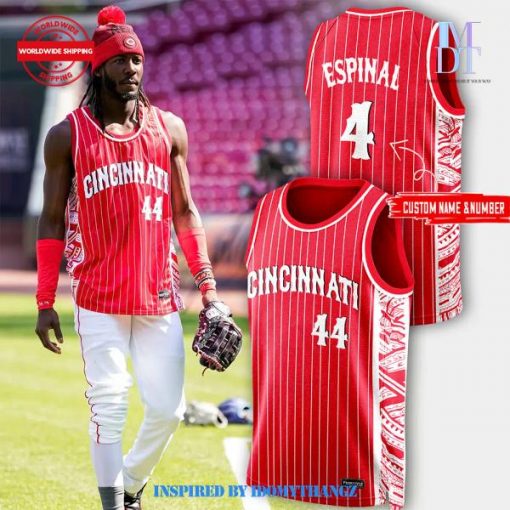 Cincinnati Reds Espinal Basketball Jersey