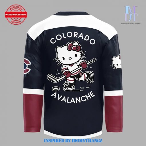 Colorado Avalanche x Hello Kitty 50th Anniversary Hockey Jersey