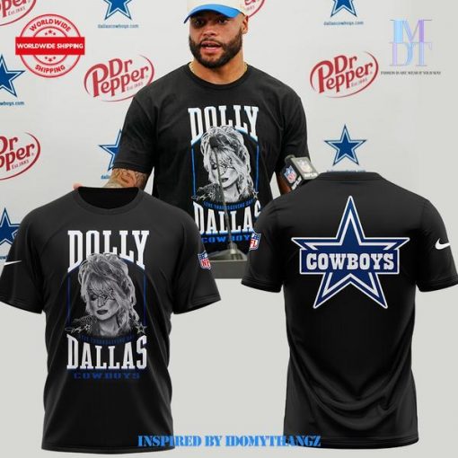 Dallas Cowboys Football Team Dolly Parton Black Shirt