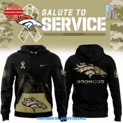 Denver Broncos 2024 Salute to Service Club Pullover Hoodie