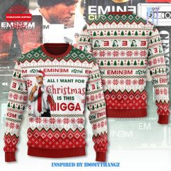 Eminem All I Want Christmas Is This Nigga Sweater