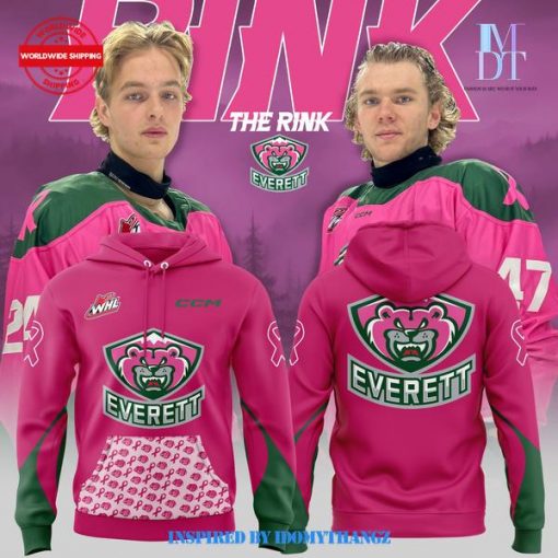 Everett Silvertips 2024 Pink the Rink Hoodie