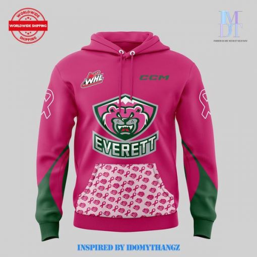 Everett Silvertips 2024 Pink the Rink Hoodie