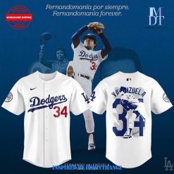 Fernando Valenzuela FOREVER 34 Los Angeles Dodgers Special Jersey