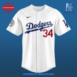 Fernando Valenzuela FOREVER 34 Los Angeles Dodgers Special Jersey