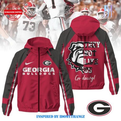 Georgia Bulldogs They Not Like Us Windbreaker Outdoor Jacket