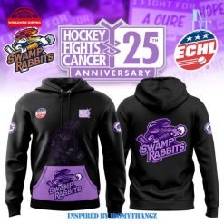 Greenville Swamp Rabbits Hockey Fight Cancer 2024 Hoodie