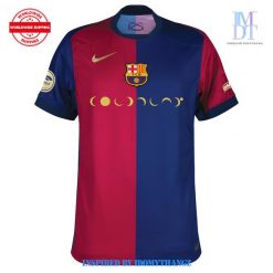 Home Signed Limited Edition FC Barcelona x Coldplay Football Jersey