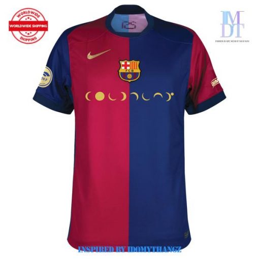 Home Signed Limited Edition FC Barcelona x Coldplay Football Jersey