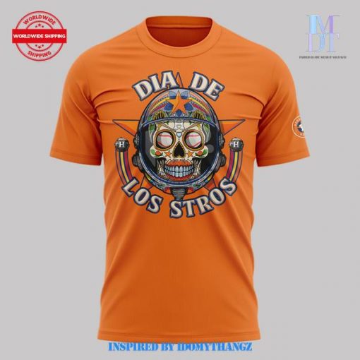 Houston Astros Dia De Los Stros Orange Shirt