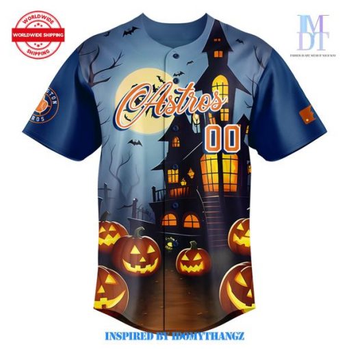 Houston Astros Halloween 2024 Custom Baseball Jersey