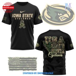 Iowa State Cyclones USA Salute To Service T-Shirt