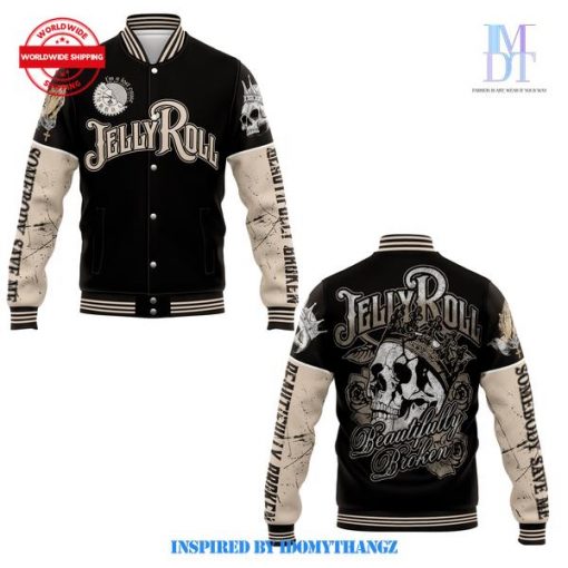 Jelly Roll Beautifully Broken Baseball Jacket