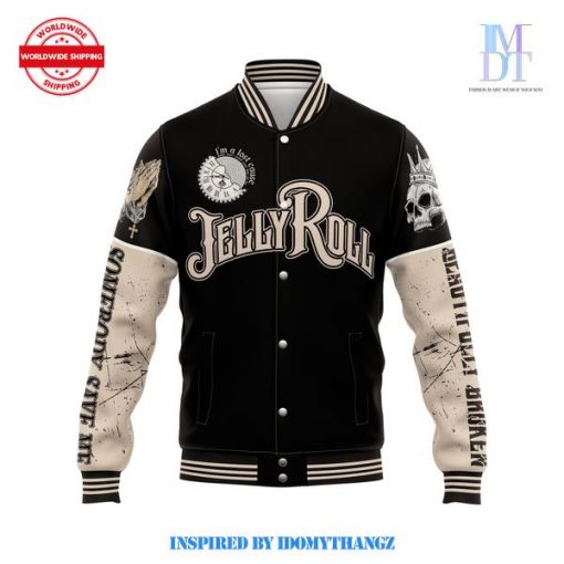 Jelly Roll Beautifully Broken Baseball Jacket