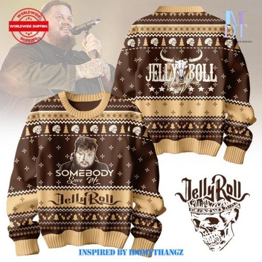 Jelly Roll Sombody Save Me Sweater