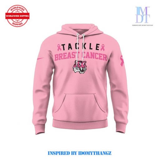 LSU Tigers Tackle Breast Cancer 2024 Pink Hoodie