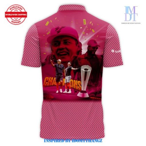 Limited Edition LIV Golf 2024 Team Champions Pink Polo Shirt