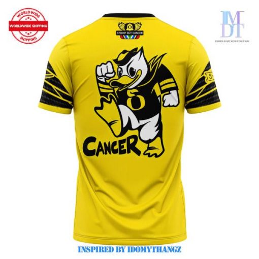 Limited Edition Oregon Ducks Stomp Out Cancer Shirt