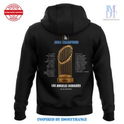 Limited Los Angeles Dodgers World Series Champions 2024 Black Hoodie