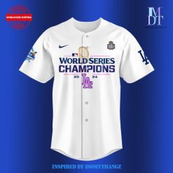 Los Angeles Dodgers 2024 World Series Champions White Jersey