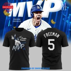 Los Angeles Dodgers Freddie Freeman 2024 World Series MVP Curveball Black Shirt