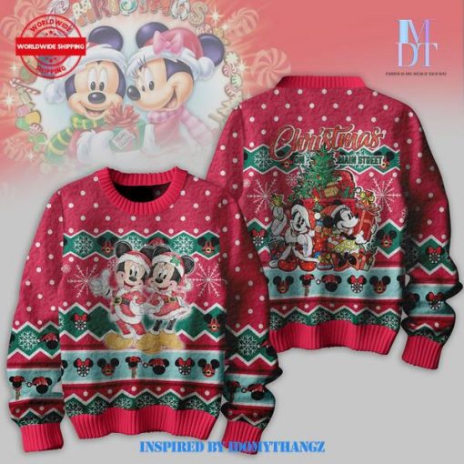 Mickey Mouse Christmas On Main Street Sweater