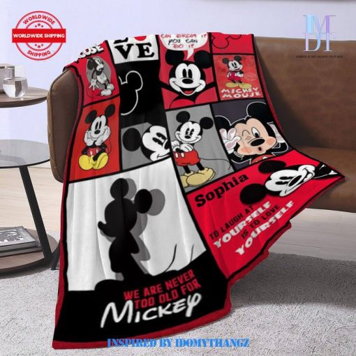 Mickey Mouse Mickey Lover Disney Fan Blanket