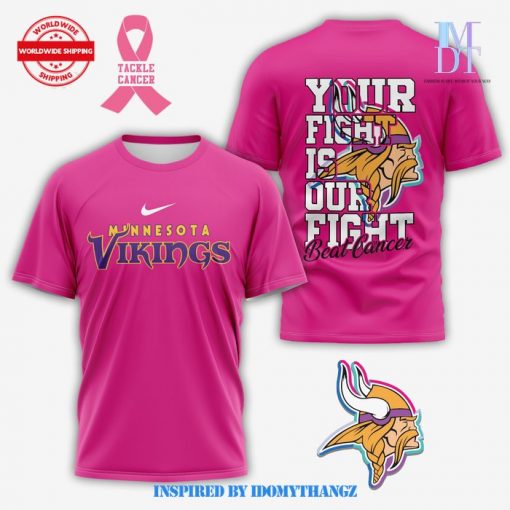 Minnesota Vikings Beat Breast Cancer 2024 T-Shirt