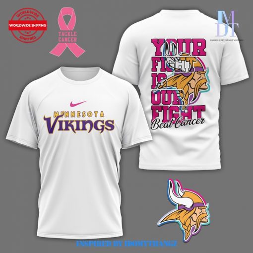 Minnesota Vikings Beat Breast Cancer 2024 T-Shirt