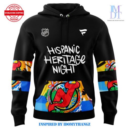 New Jersey Devils Hispanic Heritage Night 2024 Limited Black Hoodie