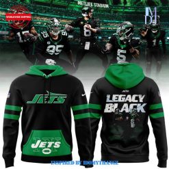 New York Jets Legacy Black Pullover Hoodie