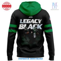 New York Jets Legacy Black Pullover Hoodie