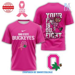 Ohio State Buckeyes Tackle Cancer Fight Is Fight Pink Shirt