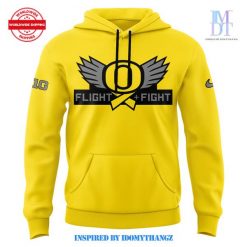 Oregon Ducks Stomp Out Cancer Flight Fight Hoodie