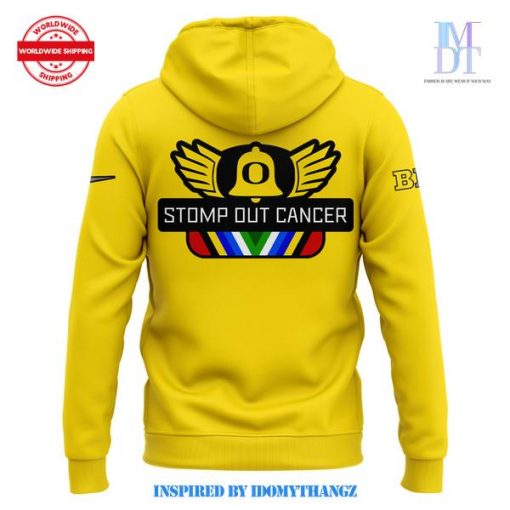 Oregon Ducks Stomp Out Cancer Flight Fight Hoodie