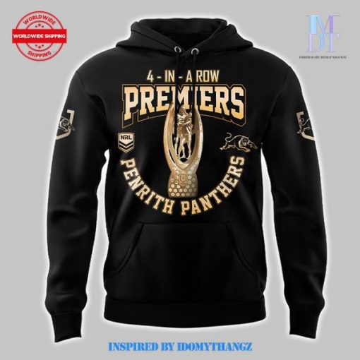 Penrith Panthers Premiers NRL 4 In A Row Hoodie