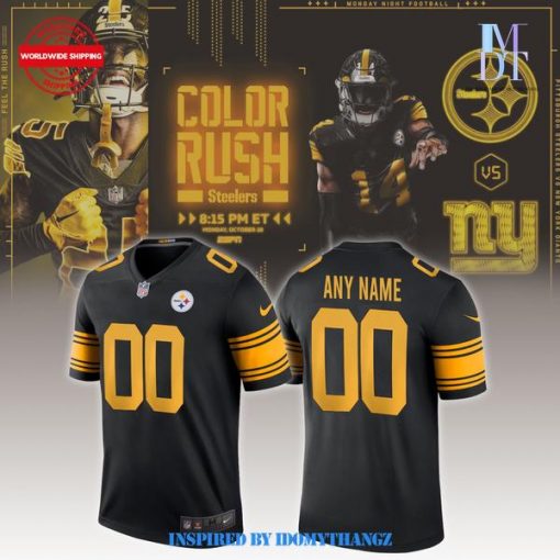 Pittsburgh Steelers Color Rush Football Jersey