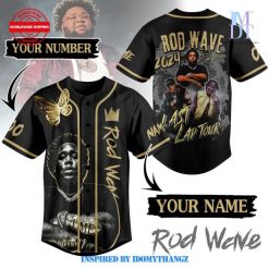 Rod Wave Last Lap Tour 2024 Baseball Jersey