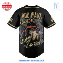 Rod Wave Last Lap Tour 2024 Baseball Jersey