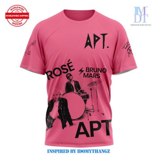 Rosé Black Pink x Bruno Mars APT Pink Shirt