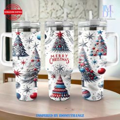 Shineful Christmas Tree Magic 40 Oz Handle Tumbler