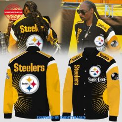 Special Edition Snoop Dogg x Pittsburgh Steelers 2024 Baseball Jacket