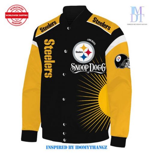 Special Edition Snoop Dogg x Pittsburgh Steelers 2024 Baseball Jacket