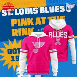 St. Louis Blues Pink At The Rink 2024 Hoodie