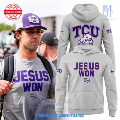 TCU Horned Frogs Football 2024 Jesus Won Hoodie