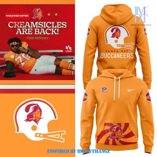 Tampa Bay Buccaneers Throwback Creamsicles Hoodie 2024