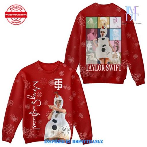 Taylor Swift Merry Christmas Red Sweatshirt