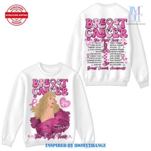 Taylor Swift The Fight Tour Breast Cancer Sweatshirt