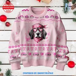 Tennessee Volunteers Breast Cancer Warrior Ugly Sweater